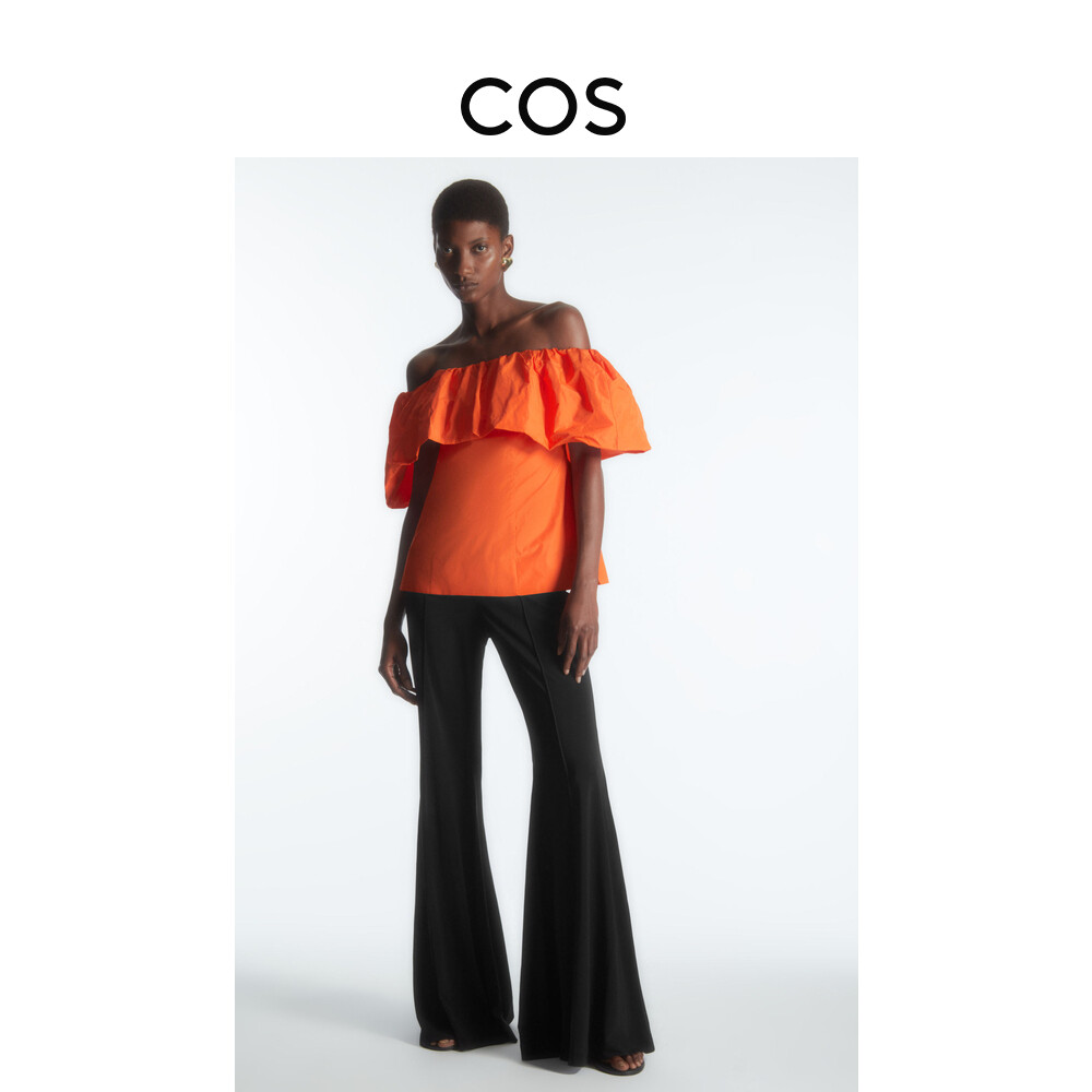 Топ приталенный женский Cos с оборками, оранжевый
Топ приталенный женский Cos с оборками, оранжевый