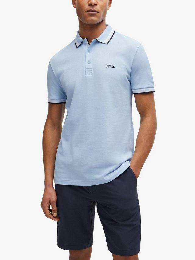 Хлопковая поло от BOSS HUGO BOSS, Light/Pastel Blue
Хлопковая поло от BOSS HUGO BOSS, Light/Pastel Blue