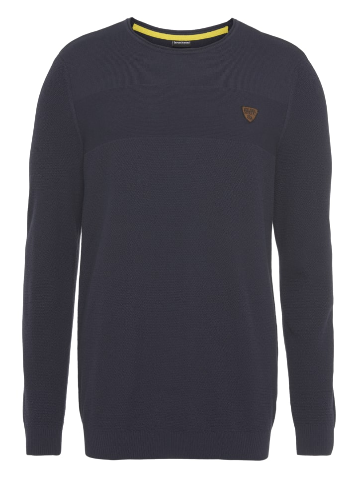 Bruno Banani Свитер с круглым вырезом, темно-синий
Bruno Banani Свитер с круглым вырезом, темно-синий