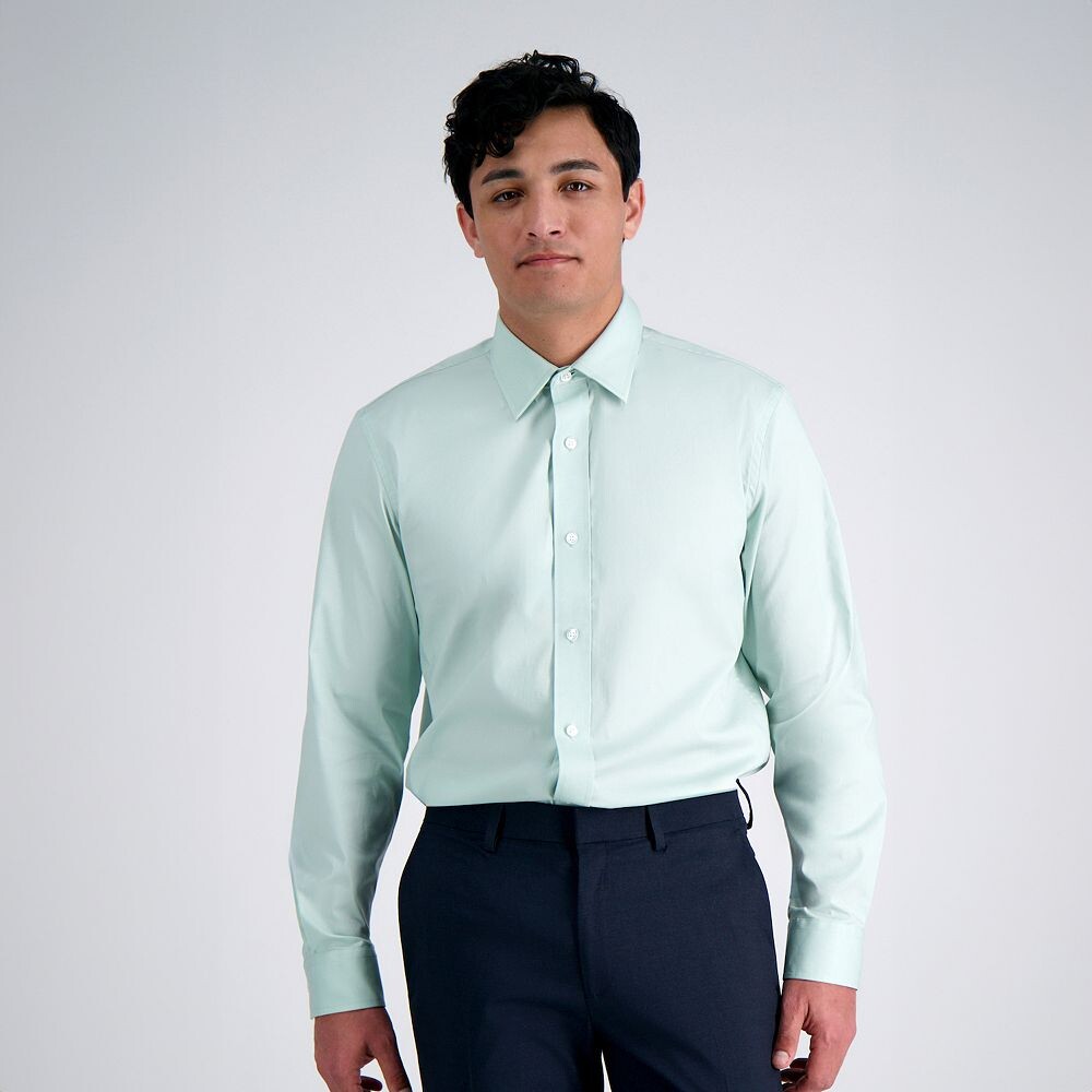 Мужская классическая рубашка узкого кроя Haggar Premium Comfort, устойчивая к морщинам, цвет Sea Foam
Мужская классическая рубашка узкого кроя Haggar Premium Comfort, устойчивая к морщинам, цвет Sea Foam