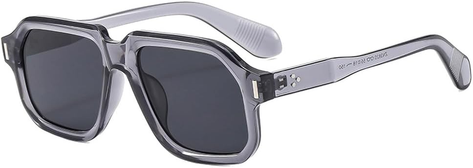 Мужские солнцезащитные очки в стиле ретро для активного отдыха, желто-синие, с защитой от УФ-излучения UV400; женские солнцезащитные очки в стиле панк с заклепками HVTVTLA, Grey Grey
Мужские солнцезащитные очки в стиле ретро для активного отдыха, желто-синие, с защитой от УФ-излучения UV400; женские солнцезащитные очки в стиле панк с заклепками HVTVTLA, Grey Grey