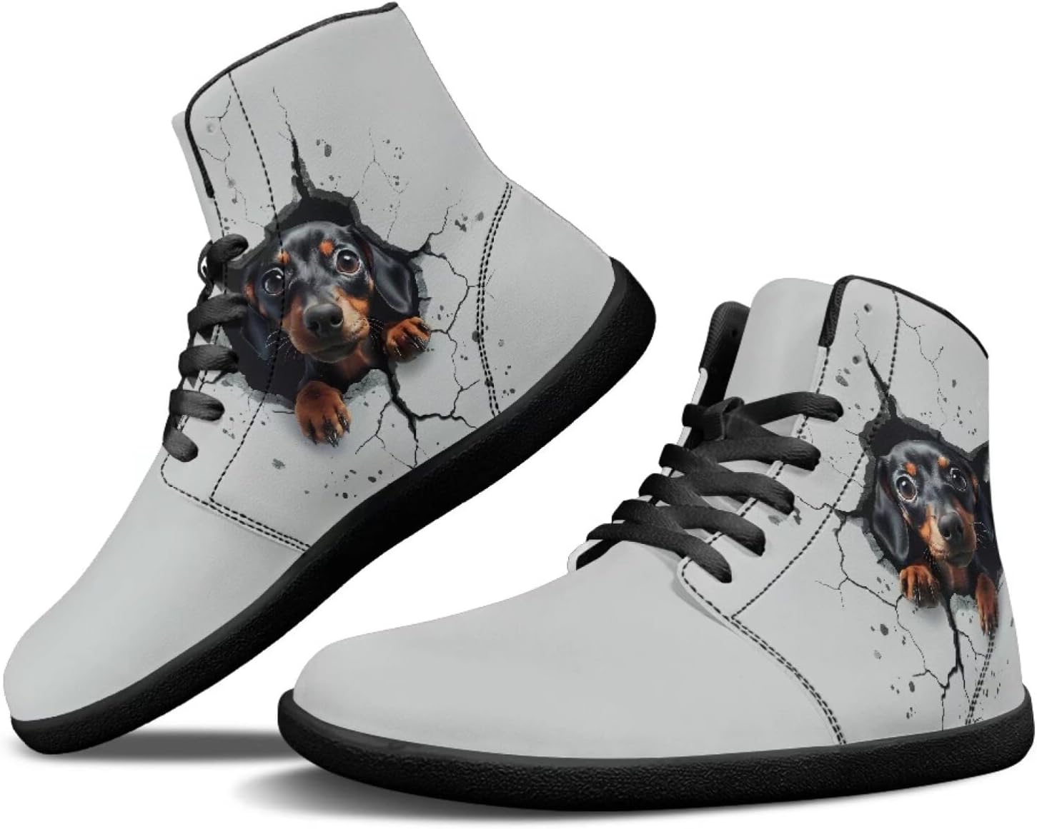 Мужские обувь Binienty Barefoot с широкой пяткой, высокие кеды с ПУ, минималистичные кроссовки с нулевым перепадом для активного отдыха, 3d Dachshund
Мужские обувь Binienty Barefoot с широкой пяткой, высокие кеды с ПУ, минималистичные кроссовки с нулевым перепадом для активного отдыха, 3d Dachshund