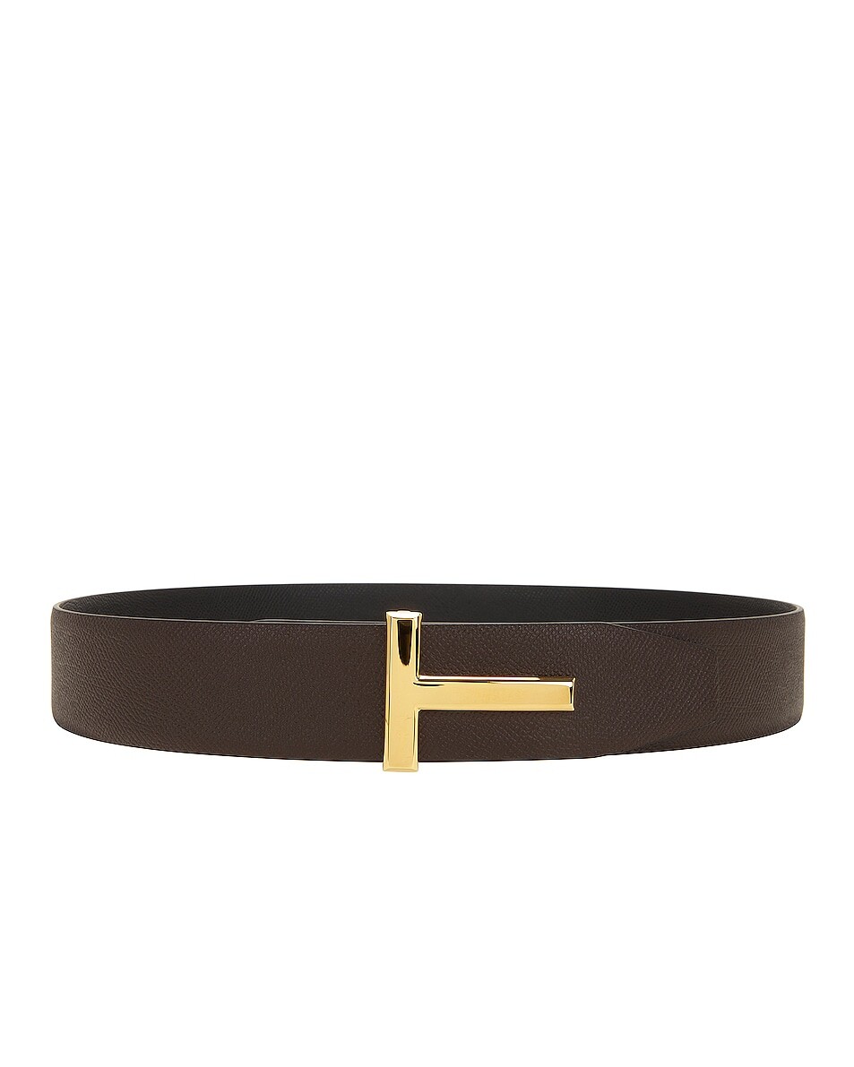 Ремень Tom Ford Small Grain Calf T, цвет Chocolate & Black
Ремень Tom Ford Small Grain Calf T, цвет Chocolate & Black