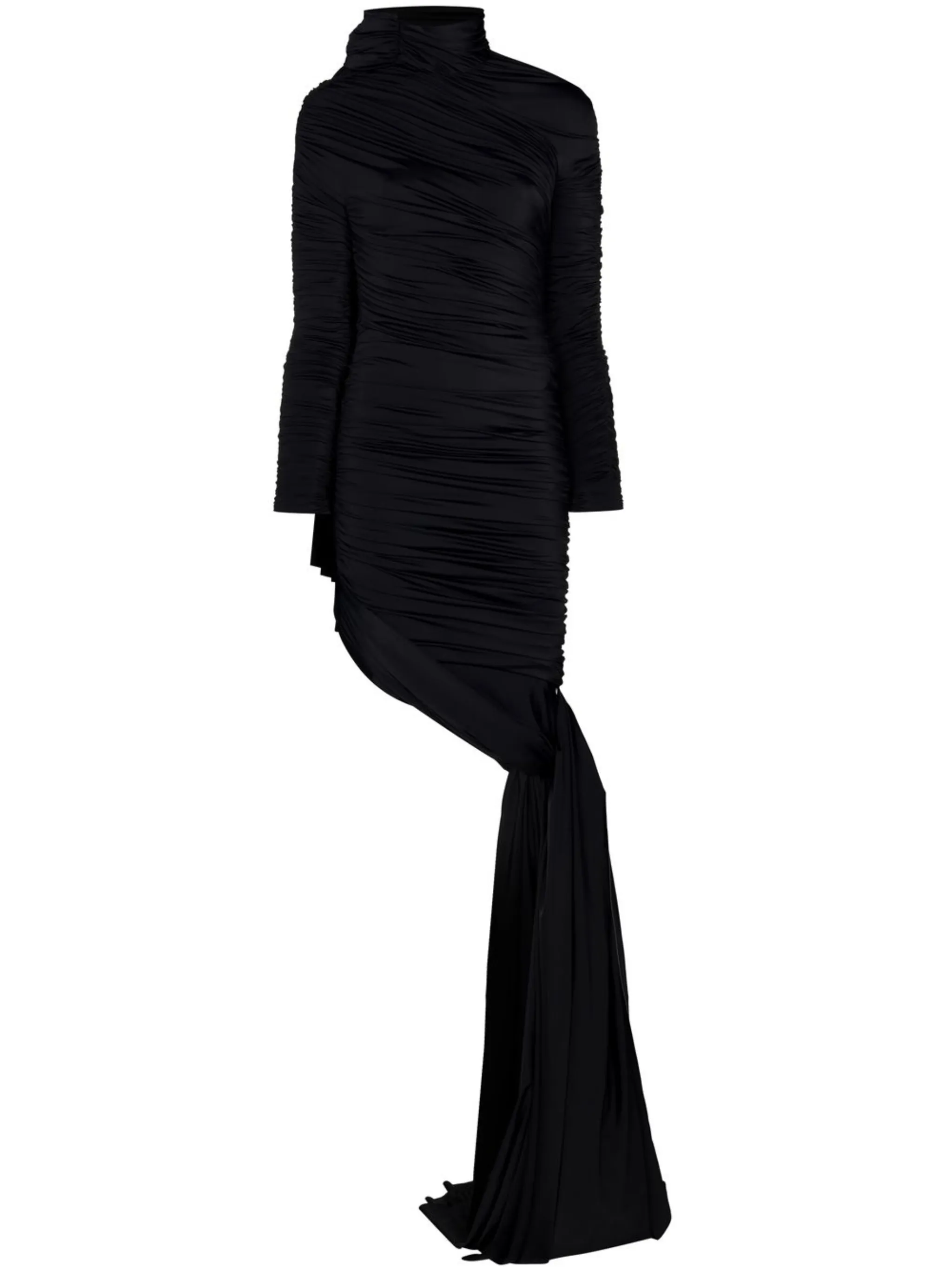 Платье Twisted Knots с драпировкой и сборками Balenciaga, черный
Платье Twisted Knots с драпировкой и сборками Balenciaga, черный
