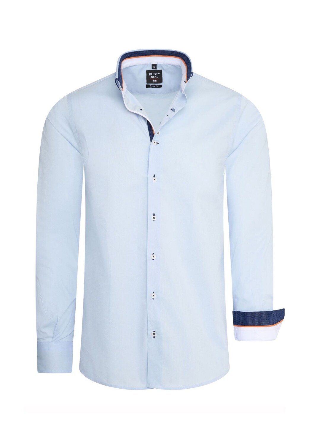 Рубашка с длинными рукавами облегающего кроя, облегающего фигуру RUSTY NEAL, цвет Hell Blau
Рубашка с длинными рукавами облегающего кроя, облегающего фигуру RUSTY NEAL, цвет Hell Blau