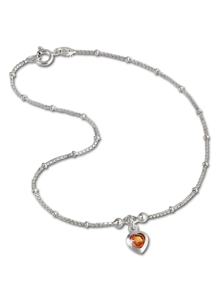 SilberDream Серебряная цепочка на лодыжку из серебра 925 пробы, примерно 23 см в форме сердца
SilberDream Серебряная цепочка на лодыжку из серебра 925 пробы, примерно 23 см в форме сердца