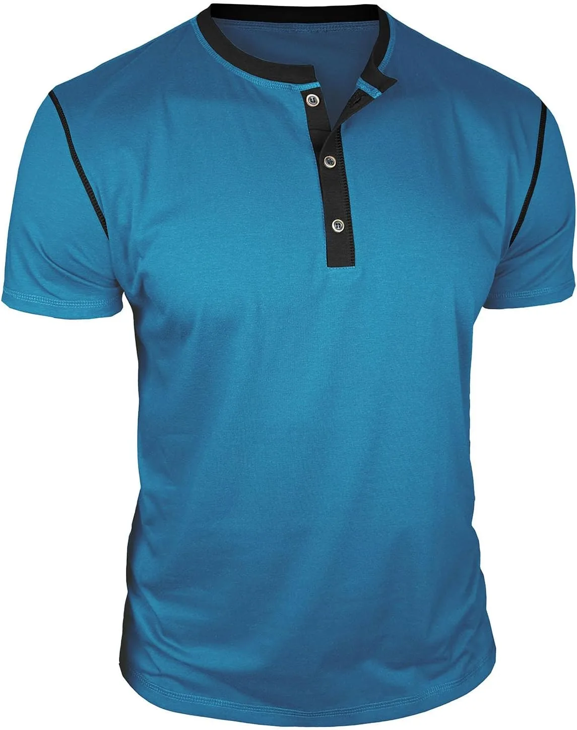 Мужская футболка хенли с коротким рукавом
Мужская футболка хенли с коротким рукавом