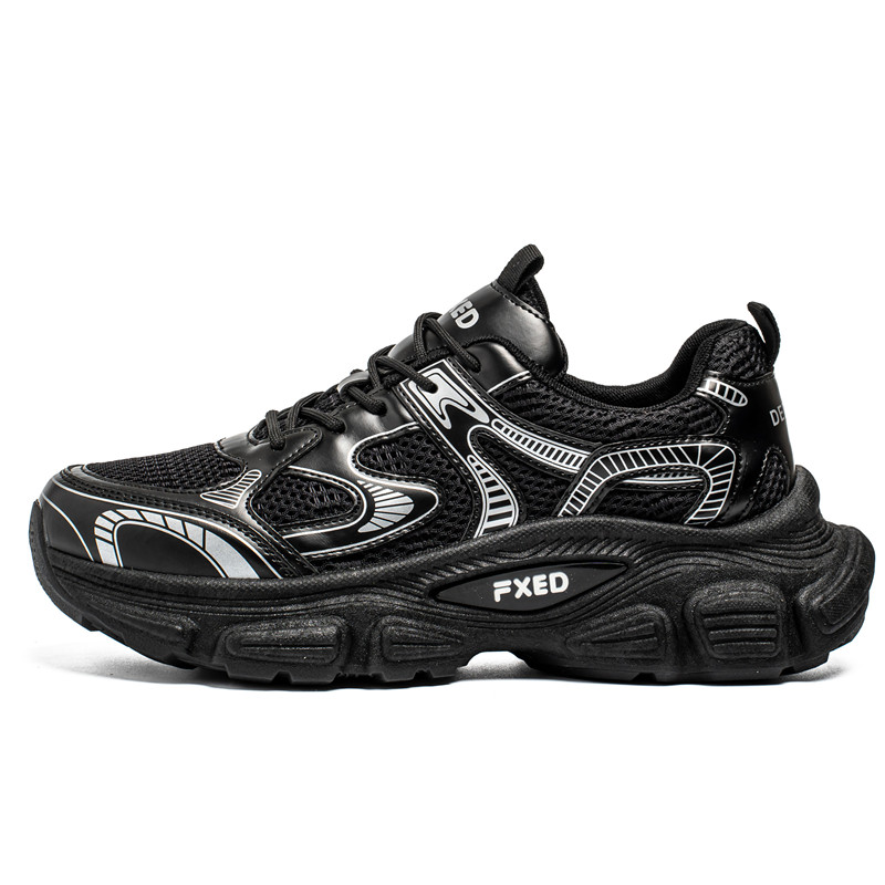 JANECO Износостойкие дышащие низкие массивные кроссовки мужские - черные, цвет Black
JANECO Износостойкие дышащие низкие массивные кроссовки мужские - черные, цвет Black