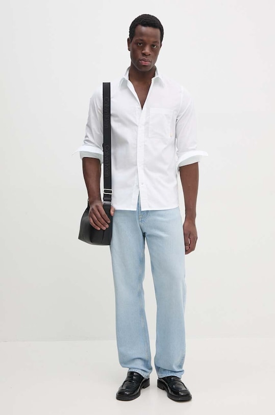 Хлопковая рубашка Calvin Klein Jeans, белый
Хлопковая рубашка Calvin Klein Jeans, белый