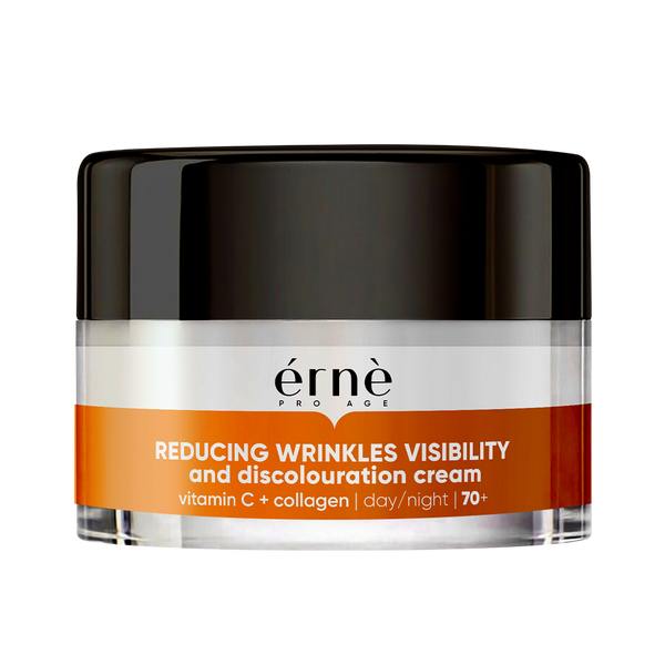 Уменьшение видимости морщин и пигментных пятен дневной и ночной крем для лица с витамином С и коллагеном, 50 мл Erne
Уменьшение видимости морщин и пигментных пятен дневной и ночной крем для лица с витамином С и коллагеном, 50 мл Erne