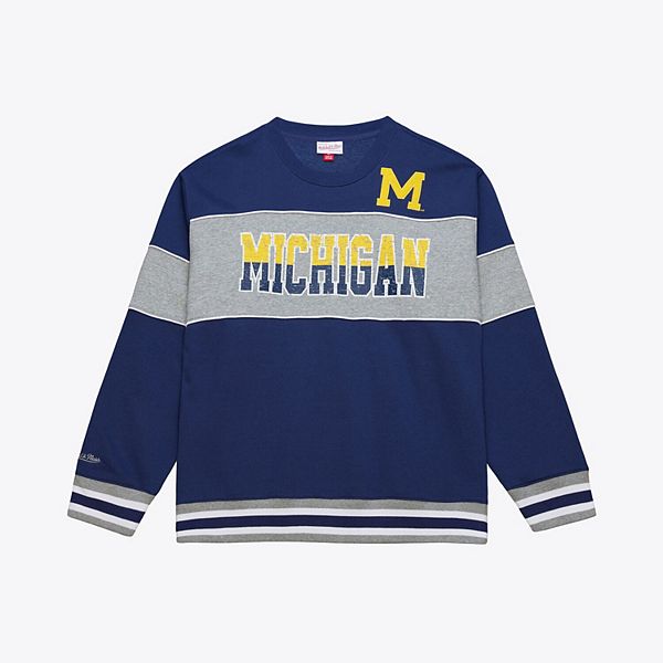 Мужской свитшот из флиса Michigan Wolverines в темно-синем цвете Mitchell & Ness
Мужской свитшот из флиса Michigan Wolverines в темно-синем цвете Mitchell & Ness