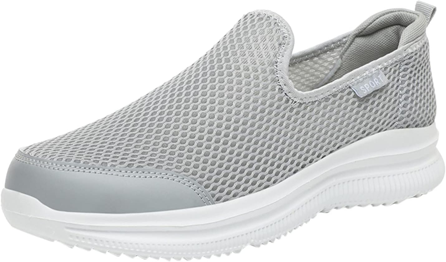 Мужские слипоны на ходу с комфортной подошвой с эффектом памяти, дышащей сеткой, модные кроссовки, противоскользящие для путешествий, бега, спорта и работы Generic, бежевый
Мужские слипоны на ходу с комфортной подошвой с эффектом памяти, дышащей сеткой, модные кроссовки, противоскользящие для путешествий, бега, спорта и работы Generic, бежевый