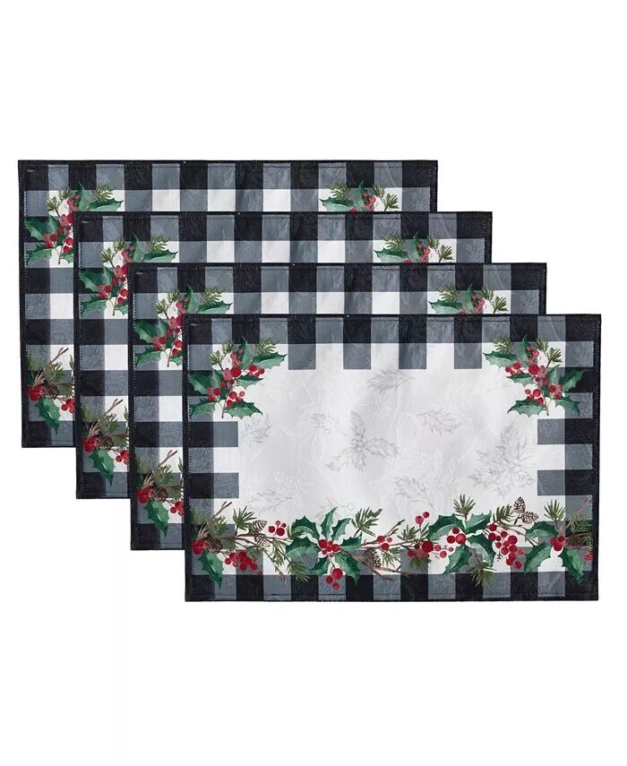 Тканевые салфетки Holly Farmhouse Charm Holiday, набор из 4 штук, 19 x 13 дюймов Elrene, мультиколор
Тканевые салфетки Holly Farmhouse Charm Holiday, набор из 4 штук, 19 x 13 дюймов Elrene, мультиколор