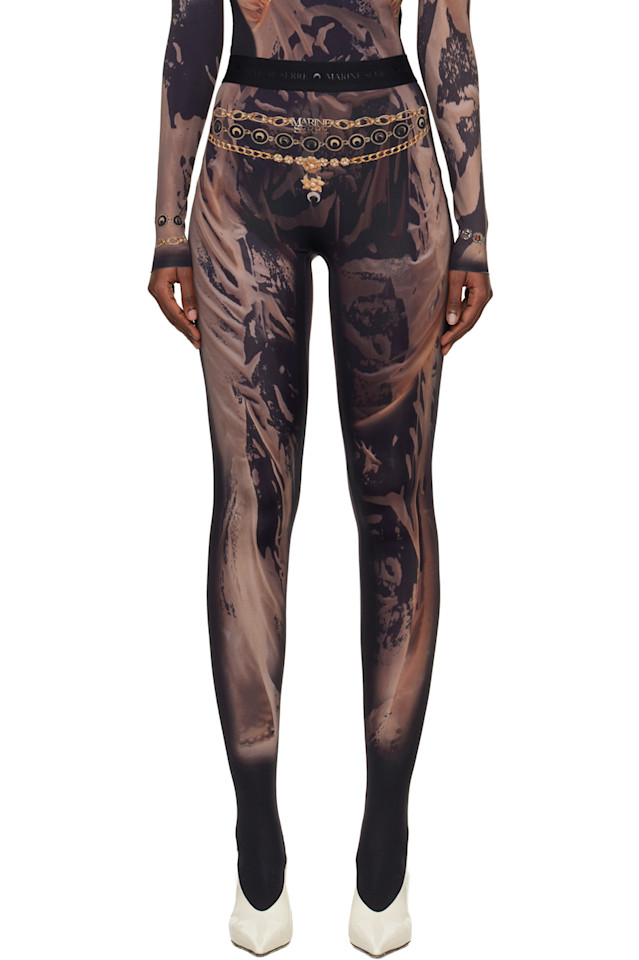 Marine Serre Эксклюзивные черные леггинсы из трикотажа с принтом Wet Nuisette от Ssense
Marine Serre Эксклюзивные черные леггинсы из трикотажа с принтом Wet Nuisette от Ssense