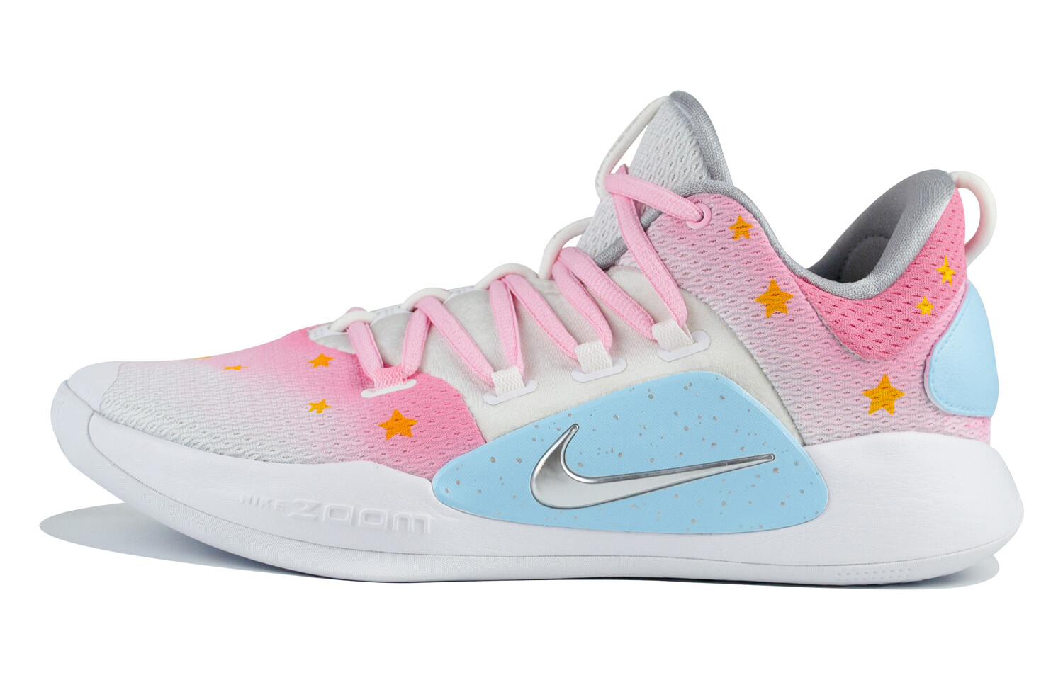 Баскетбольные кроссовки Hyperdunk X мужские с низким верхом розовые/белые/синие Nike