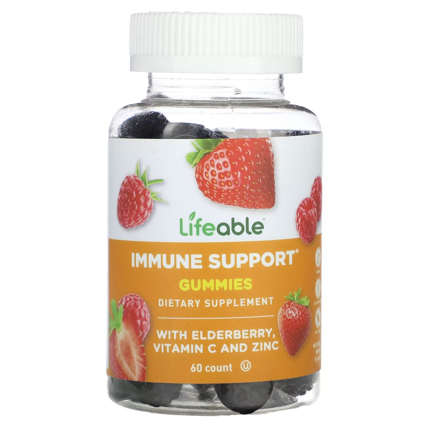Добавка Lifeable Immune Support с бузиной, витамином С и цинком, 60 жевательных конфет
Добавка Lifeable Immune Support с бузиной, витамином С и цинком, 60 жевательных конфет