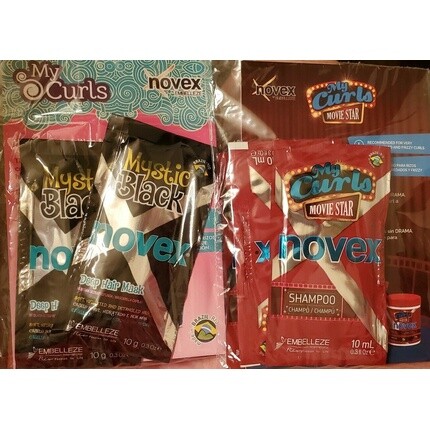 My Curls 4 Шампунь для кинозвезд и мистическая черная маска Enhance 10 г каждая по 0,3 унции, Novex
My Curls 4 Шампунь для кинозвезд и мистическая черная маска Enhance 10 г каждая по 0,3 унции, Novex