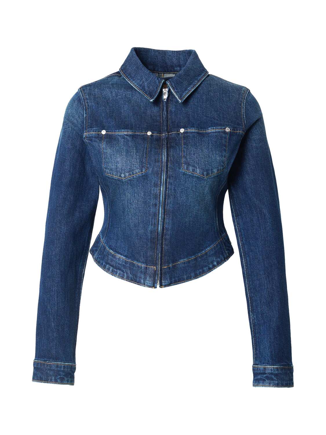 LEVI'S Куртка межсезонная 'Y2K Stretch Fitted Trucker Jacket' в синем дениме
LEVI'S Куртка межсезонная 'Y2K Stretch Fitted Trucker Jacket' в синем дениме