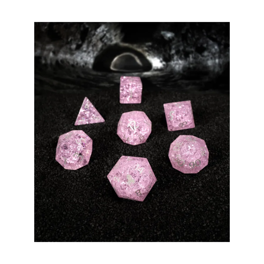 Поликомплект - Розовый солнечный дракон (7), Poly Sets - Cracked Glass (Kraken Dice)
Поликомплект - Розовый солнечный дракон (7), Poly Sets - Cracked Glass (Kraken Dice)