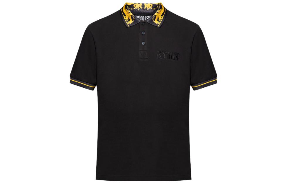 Поло с барочным принтом VERSACE JEANS COUTURE, черный
Поло с барочным принтом VERSACE JEANS COUTURE, черный