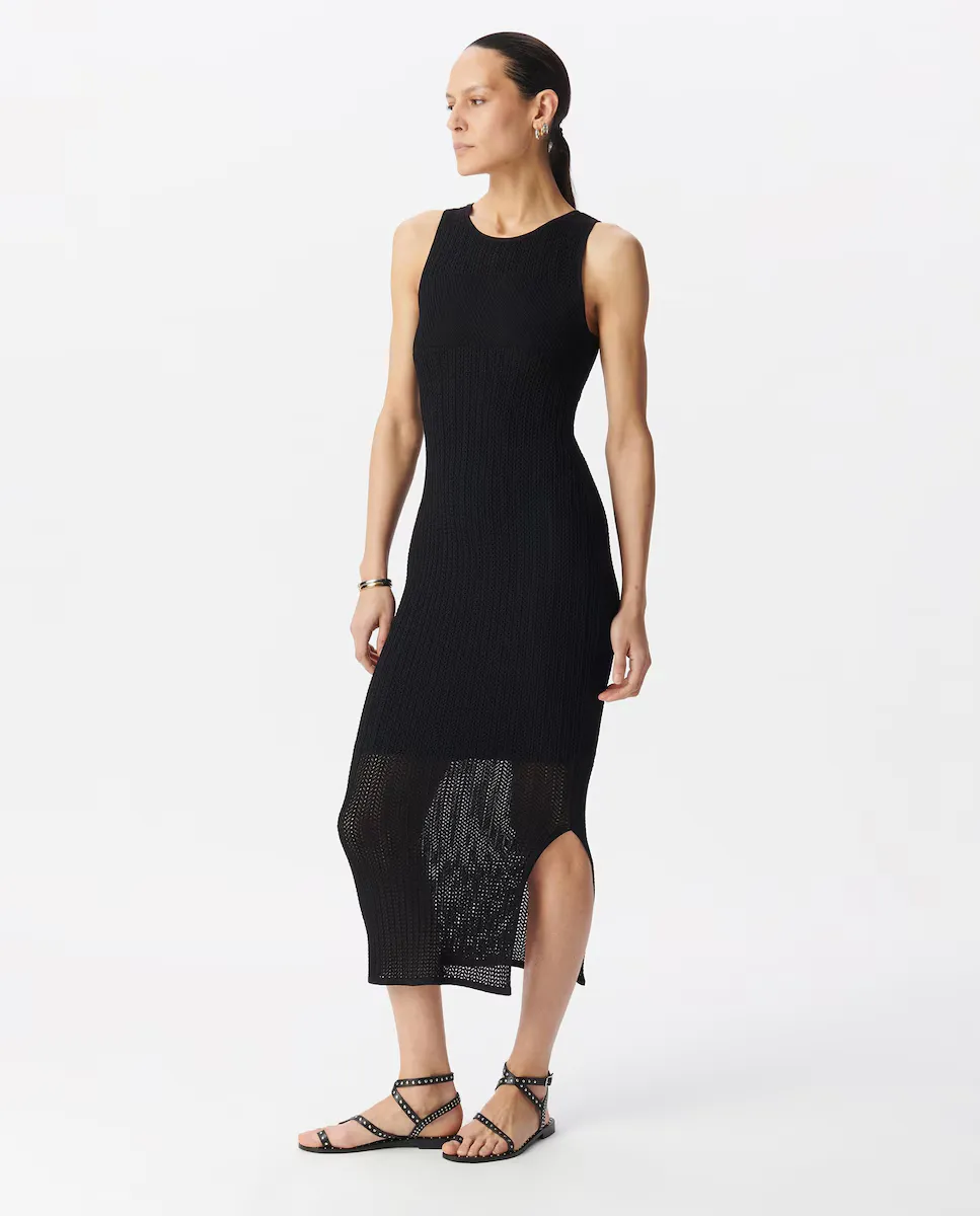 Миди-платье без рукавов IKKS, черный
Миди-платье без рукавов IKKS, черный