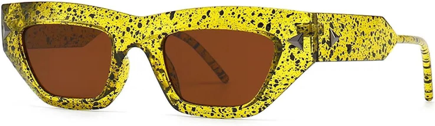 Солнцезащитные очки «кошачий глаз» для женщин и мужчин, модные винтажные очки в стиле стимпанк, роскошные, с заклепками, защита от УФ-излучения UV400 TYUVIVO, Yellow Brown
Солнцезащитные очки «кошачий глаз» для женщин и мужчин, модные винтажные очки в стиле стимпанк, роскошные, с заклепками, защита от УФ-излучения UV400 TYUVIVO, Yellow Brown