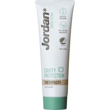 Зубная паста Green Clean Cavity Protection с фторидом 100% веганская и изготовлена из натуральных ингредиентов для взрослых Jordan
Зубная паста Green Clean Cavity Protection с фторидом 100% веганская и изготовлена из натуральных ингредиентов для взрослых Jordan