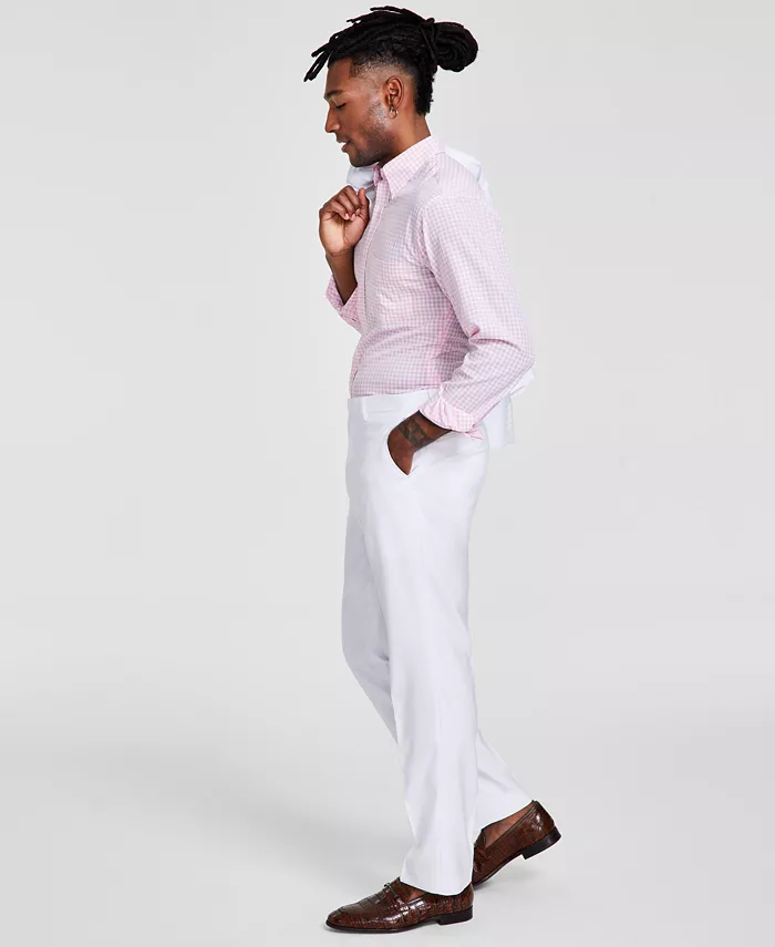 Мужские классические брюки к костюму однотонные Tayion Collection, белый
Мужские классические брюки к костюму однотонные Tayion Collection, белый