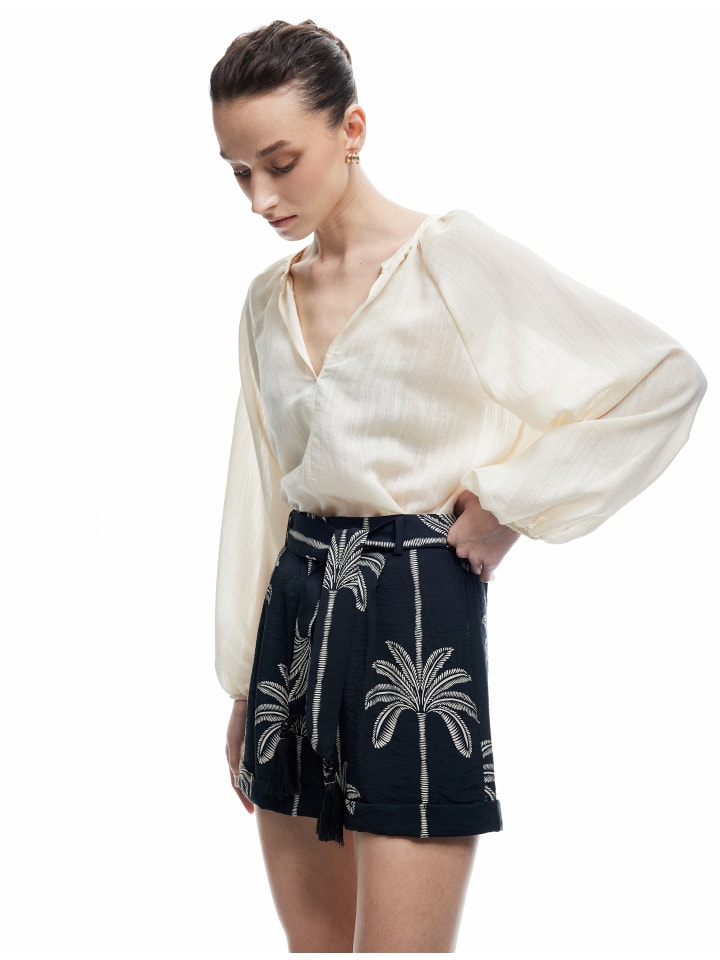 Черные узорчатые шорты KOTON
Черные узорчатые шорты KOTON