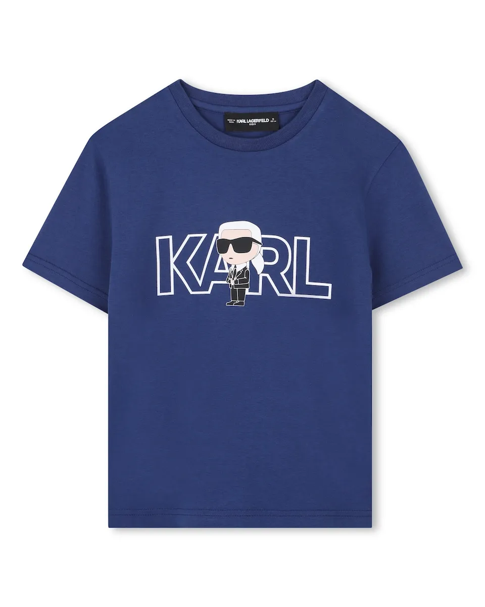 Детская хлопковая футболка Karl Lagerfeld Kids, темно-синий
Детская хлопковая футболка Karl Lagerfeld Kids, темно-синий