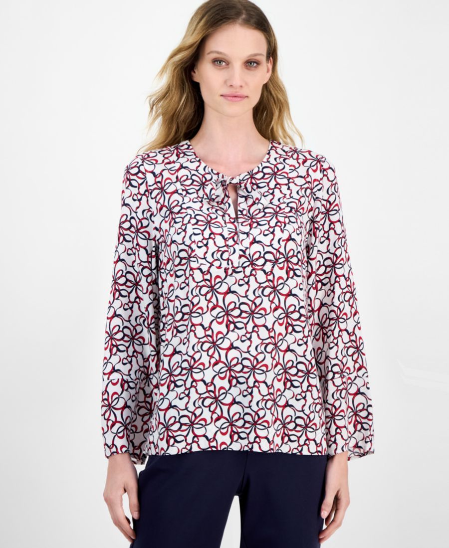 Женская блузка с завязками спереди и принтом в виде лент Nautica Jeans, Ivory Multi
Женская блузка с завязками спереди и принтом в виде лент Nautica Jeans, Ivory Multi