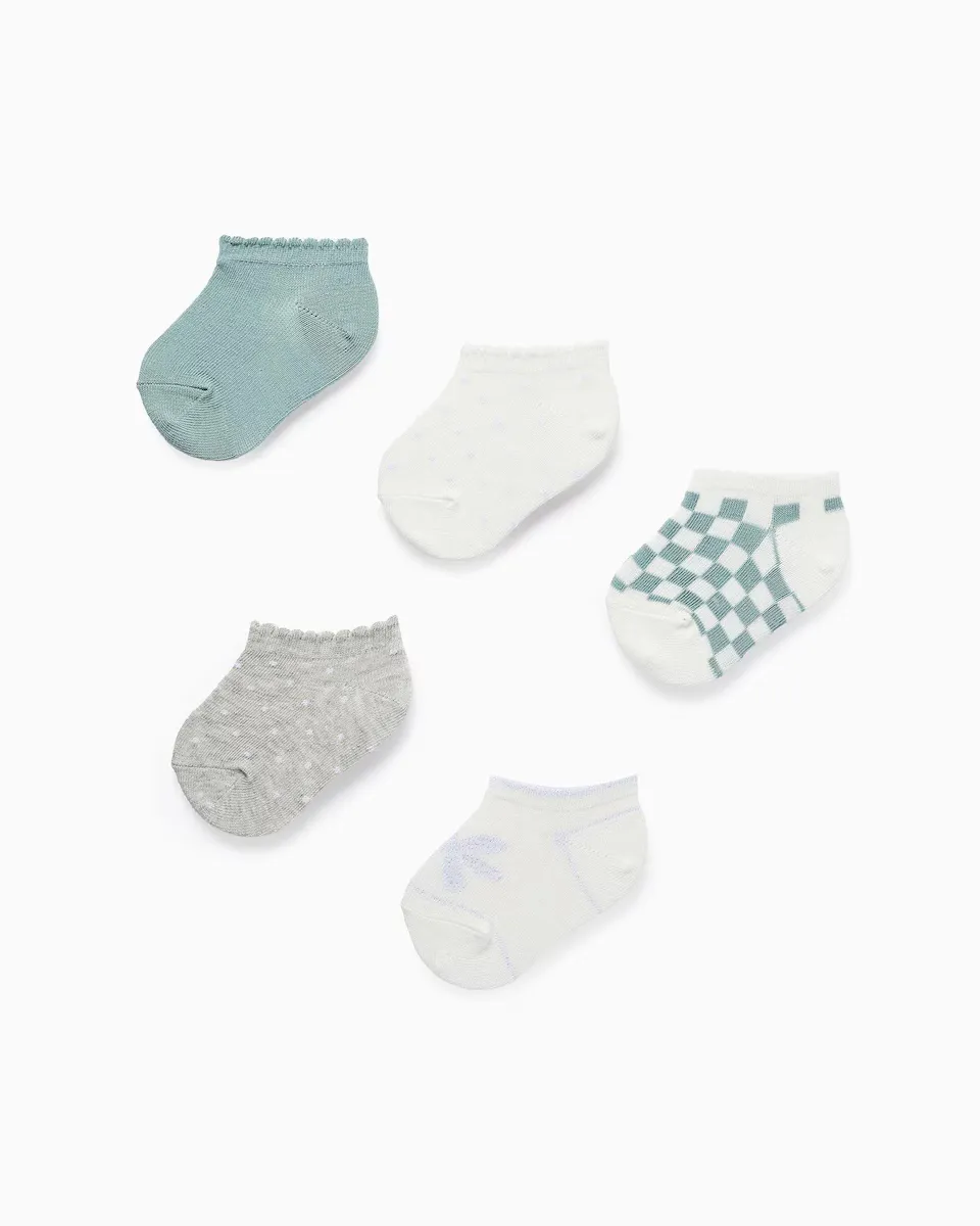 Упаковка из 5 пар носков для девочек с люрексом/волнистой нитью Zippy, многоцветный
Упаковка из 5 пар носков для девочек с люрексом/волнистой нитью Zippy, многоцветный