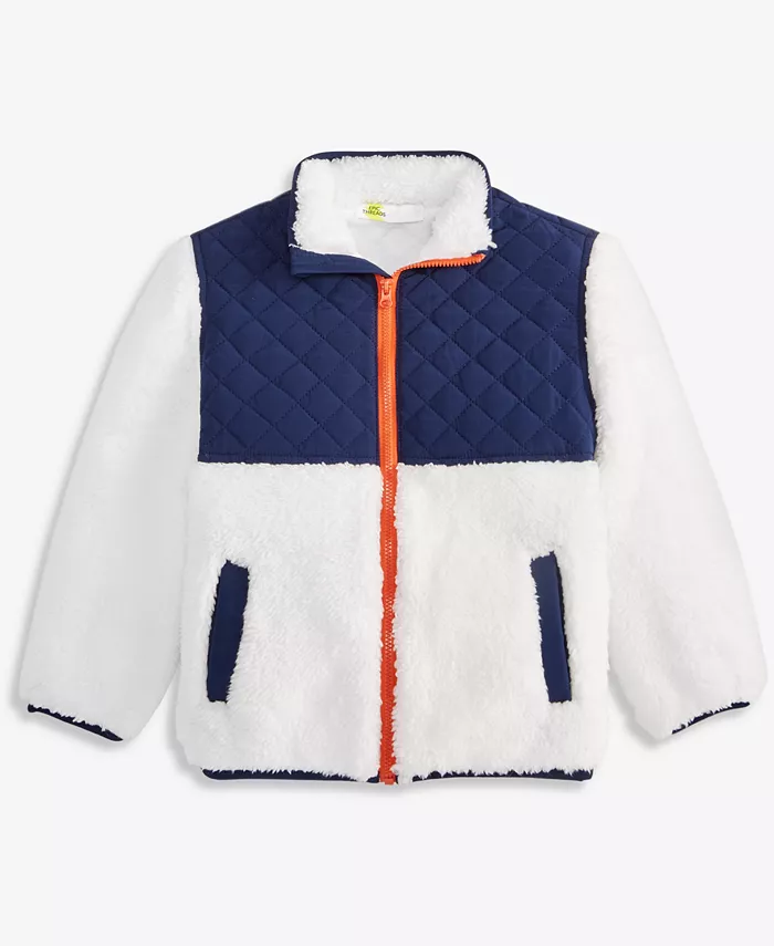 Мальчиковая куртка с длинным рукавом из искусственной шерпы разноцветная, размер 2T-4T Epic Threads, белый
Мальчиковая куртка с длинным рукавом из искусственной шерпы разноцветная, размер 2T-4T Epic Threads, белый