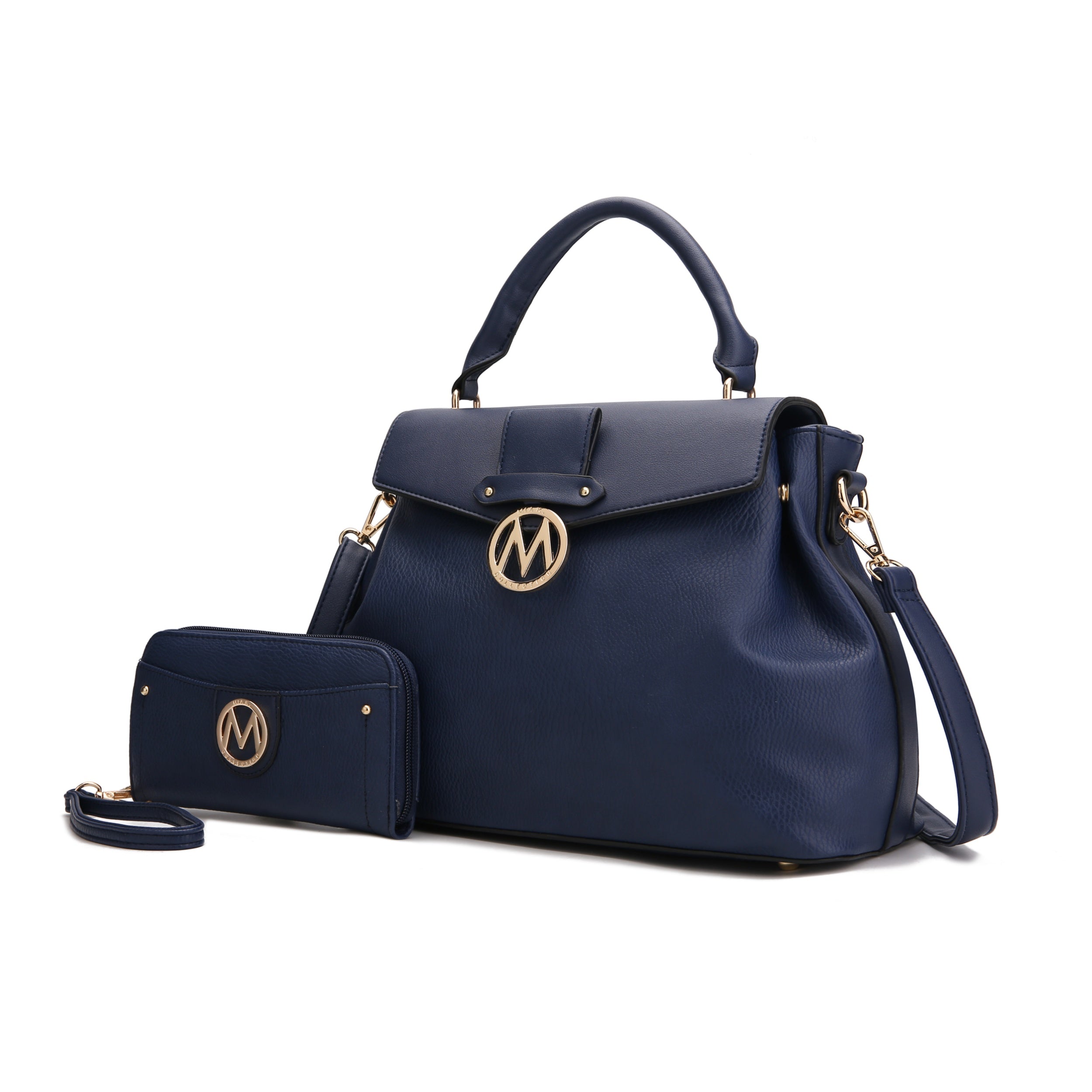 Сумка-сатчел Aurora с кошельком на запястье от Mia K MKF Collection By Mia K., темно-синий
Сумка-сатчел Aurora с кошельком на запястье от Mia K MKF Collection By Mia K., темно-синий