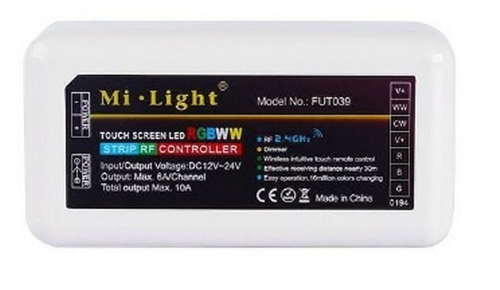 9512 Светодиодный контроллер 5-канальный для RGB+WW+W (теплый белый + холодный белый) Lichtideen
9512 Светодиодный контроллер 5-канальный для RGB+WW+W (теплый белый + холодный белый) Lichtideen