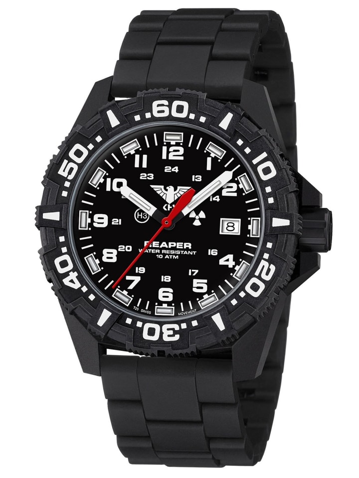 KHS Мужские часы Reaper MKII с ремешком NEOCARB, черные
KHS Мужские часы Reaper MKII с ремешком NEOCARB, черные