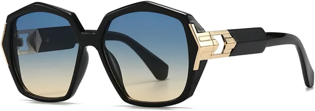 Ретро-солнцезащитные очки овальной формы с градиентным переходом для женщин, оригинальная оправа, мужские модные очки с защитой от УФ-излучения UV400 TVTBBVV, Black Blue Tea
Ретро-солнцезащитные очки овальной формы с градиентным переходом для женщин, оригинальная оправа, мужские модные очки с защитой от УФ-излучения UV400 TVTBBVV, Black Blue Tea