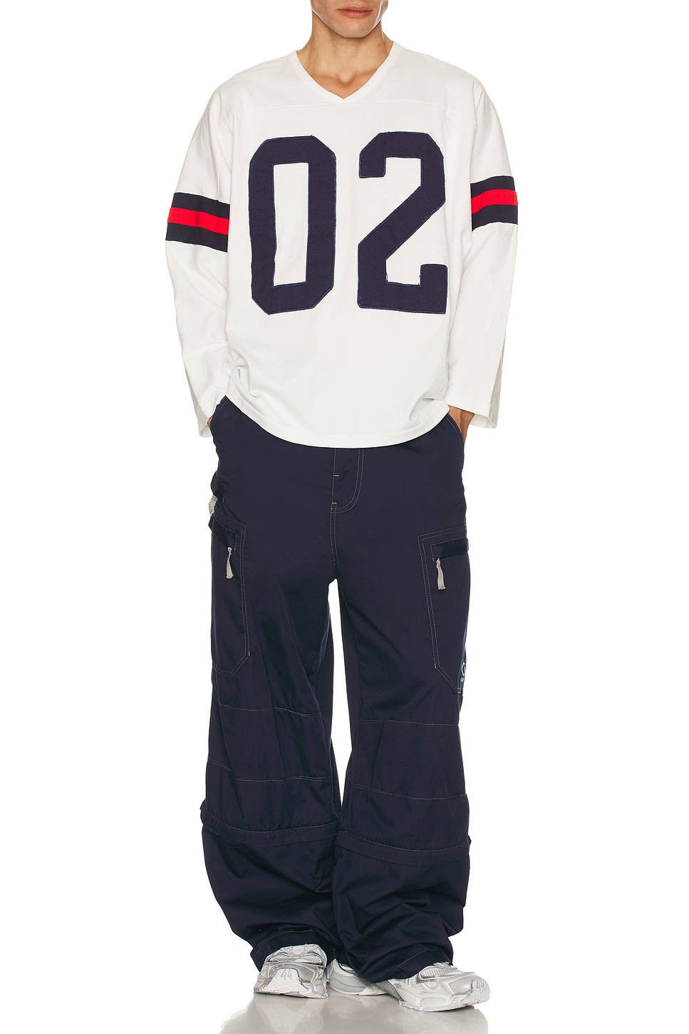 Футболка с воротником-стойкой и длинным рукавом для американского футбола Basketcase, White
Футболка с воротником-стойкой и длинным рукавом для американского футбола Basketcase, White