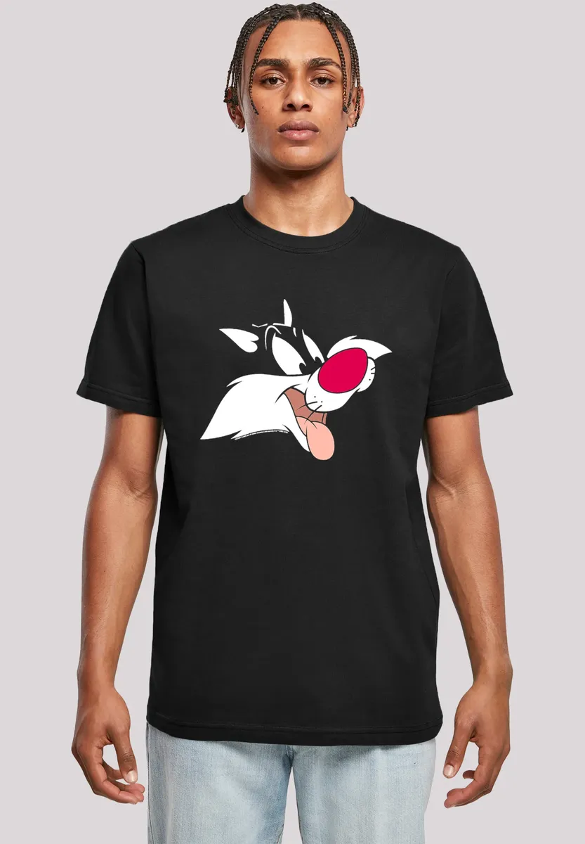 F4NT4STIC Футболка "Футболка "Looney Tunes Sylvester", мужская, товары премиум-класса, стандартного кроя, базовая модель, с принтом, черный
F4NT4STIC Футболка "Футболка "Looney Tunes Sylvester", мужская, товары премиум-класса, стандартного кроя, базовая модель, с принтом, черный