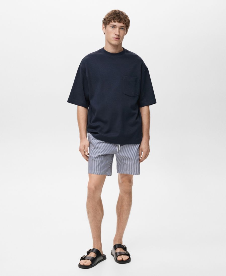 Мужские плавки из ткани сирсакер MANGO, Dark Navy
Мужские плавки из ткани сирсакер MANGO, Dark Navy