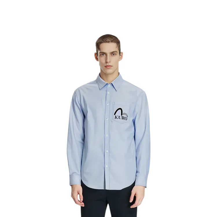 Рубашка мужская синяя Evisu, синий
Рубашка мужская синяя Evisu, синий