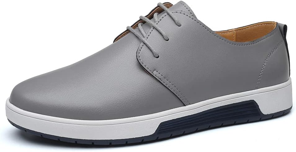 Мужские кожаные оксфорды LLTMALL с шнуровкой, дышащие, модные плоские кроссовки, серый
Мужские кожаные оксфорды LLTMALL с шнуровкой, дышащие, модные плоские кроссовки, серый