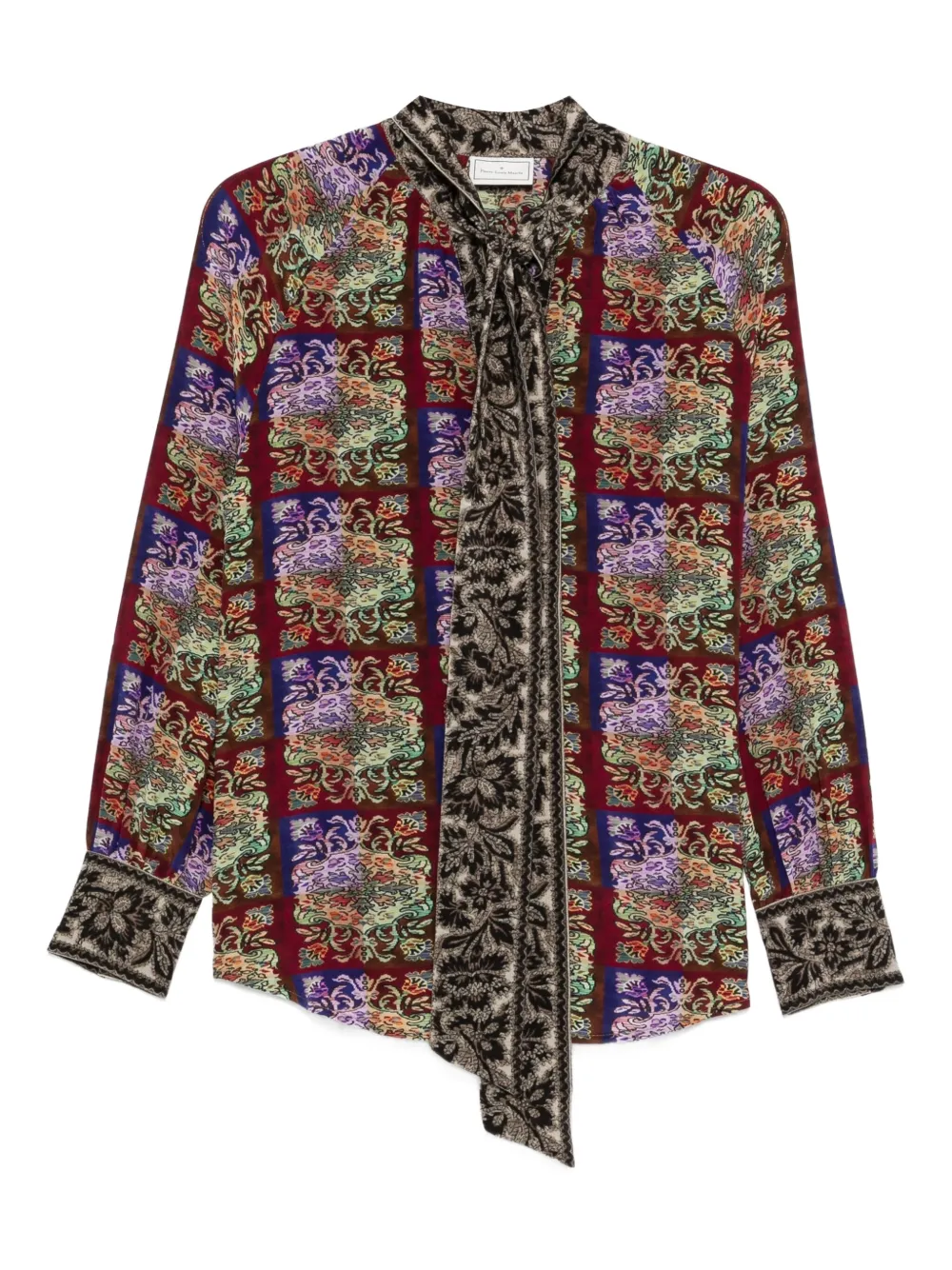 Рубашка с завязками и узором Pierre-Louis Mascia, фиолетовый
Рубашка с завязками и узором Pierre-Louis Mascia, фиолетовый