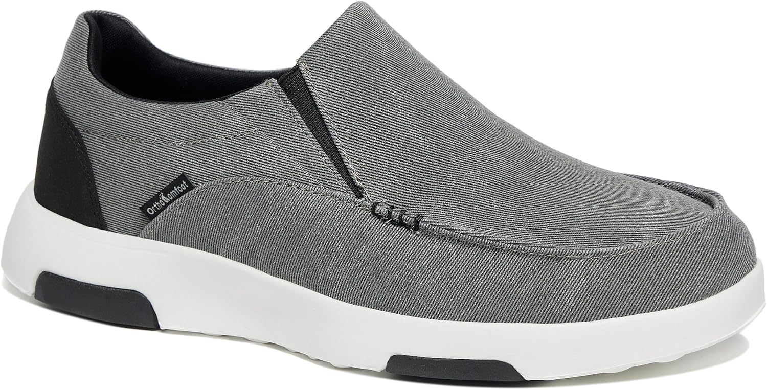 Мужские ортопедические удобные мокасины OrthoComfoot с поддержкой свода стопы, ортопедические лоферы при подошвенном фасците, повседневные винтажные прогулочные туфли из ткани для облегчения боли в стопе и пятке, темно-серый
Мужские ортопедические удобные мокасины OrthoComfoot с поддержкой свода стопы, ортопедические лоферы при подошвенном фасците, повседневные винтажные прогулочные туфли из ткани для облегчения боли в стопе и пятке, темно-серый