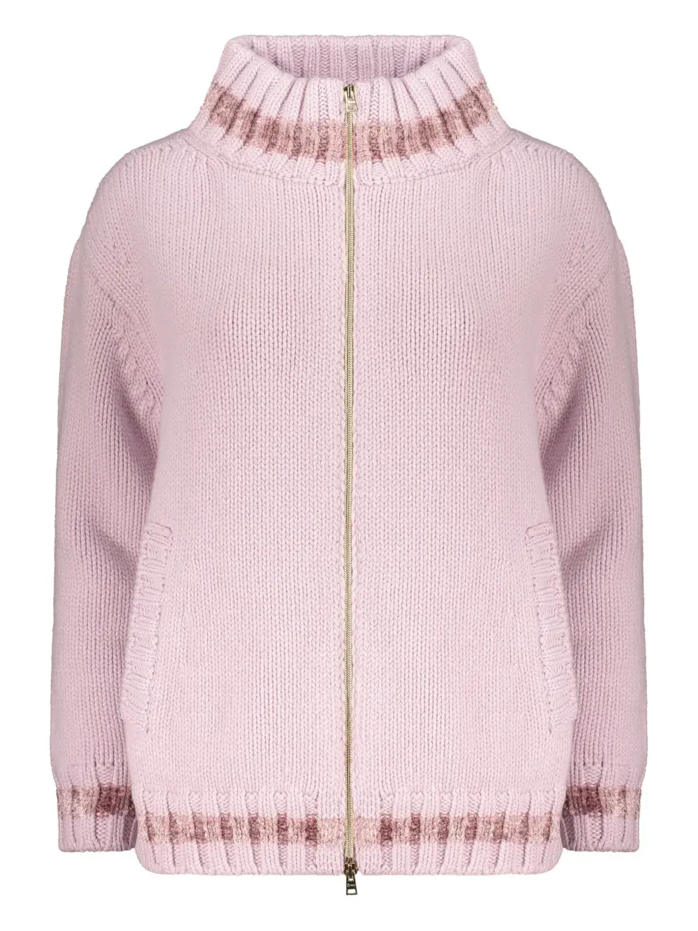 Кардиган в рубчик с высоким воротом Herno
Кардиган в рубчик с высоким воротом Herno