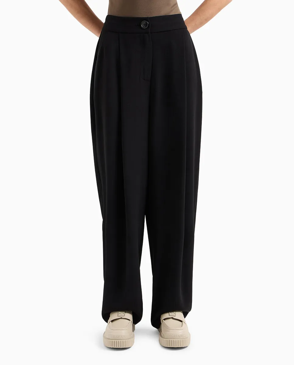 Женские прямые брюки с высокой талией Armani Exchange, черный
Женские прямые брюки с высокой талией Armani Exchange, черный