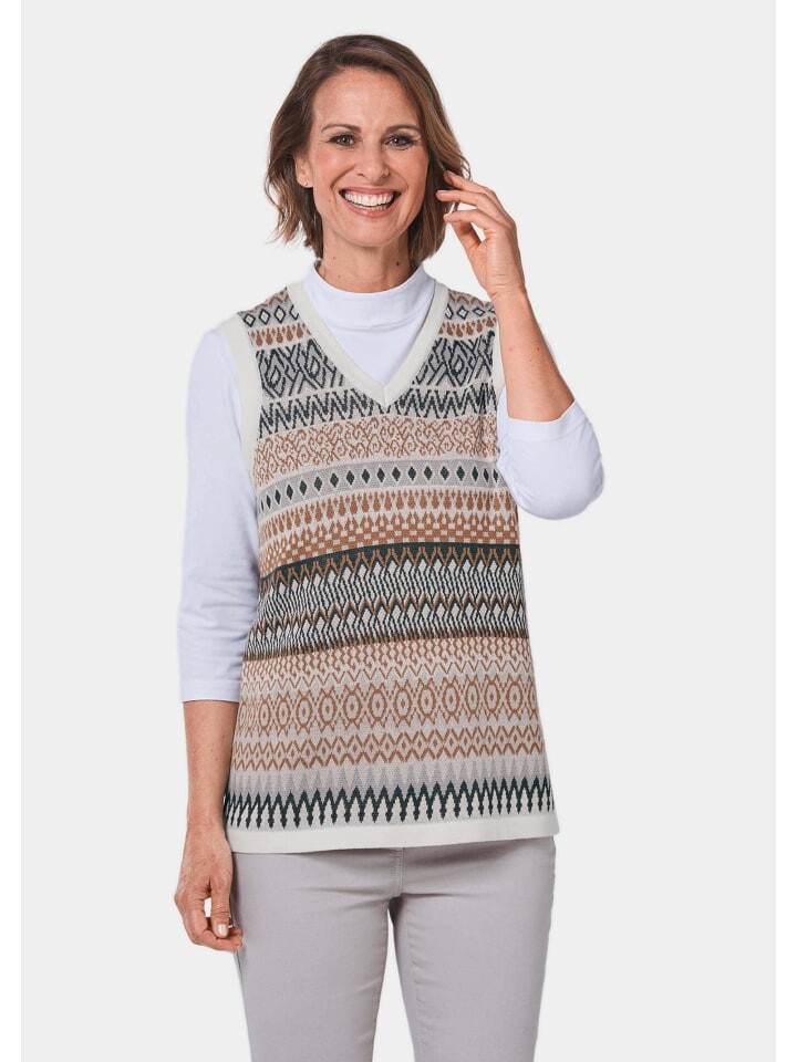Свитер-жилет GOLDNER, цвет grau/camel/gemustert
Свитер-жилет GOLDNER, цвет grau/camel/gemustert