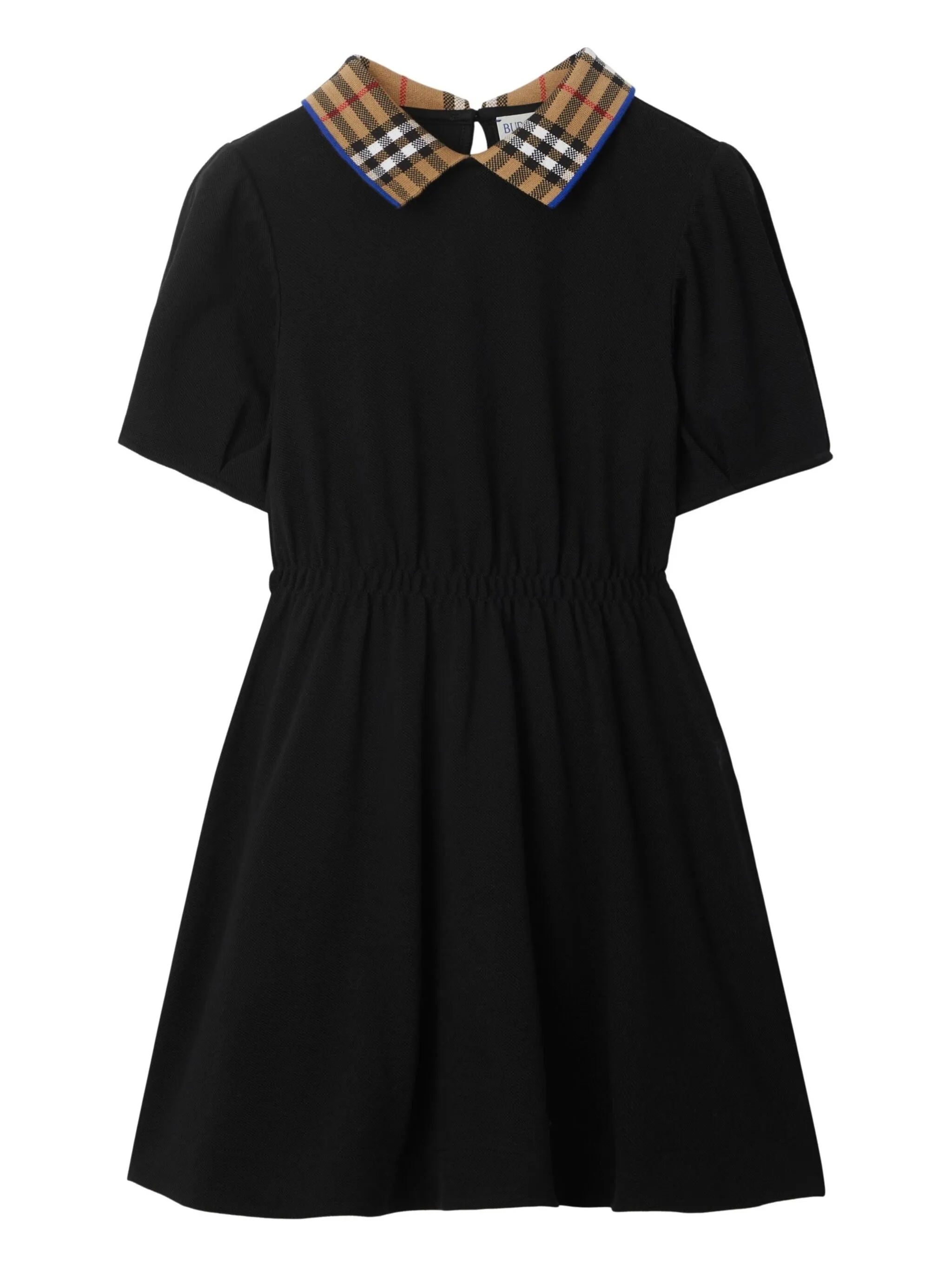 Клетчатое платье с воротником поло Burberry Kids, черный
Клетчатое платье с воротником поло Burberry Kids, черный