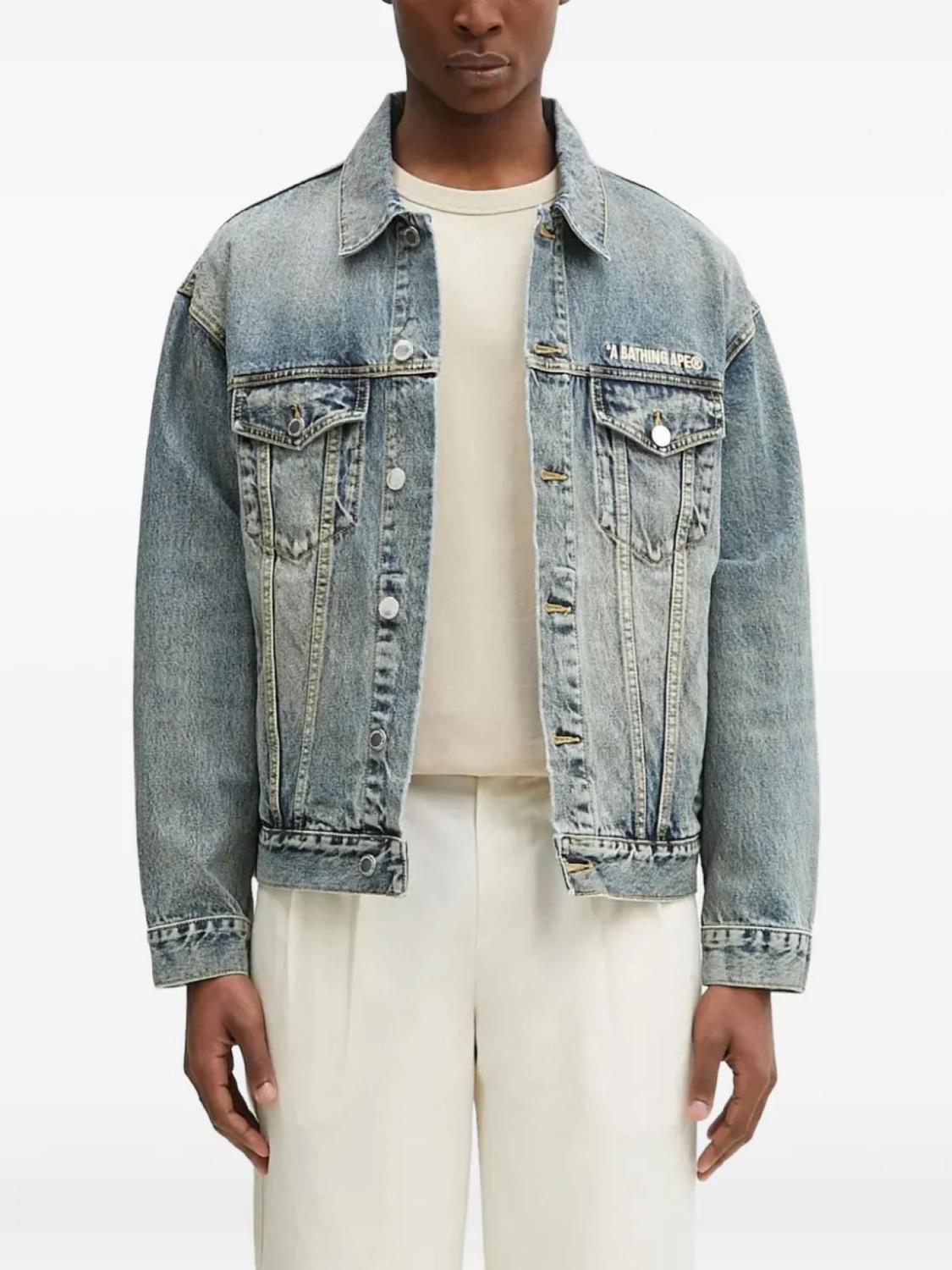 Джинсовая куртка с вышитым логотипом BATHING APE A Bathing Ape, синий
Джинсовая куртка с вышитым логотипом BATHING APE A Bathing Ape, синий