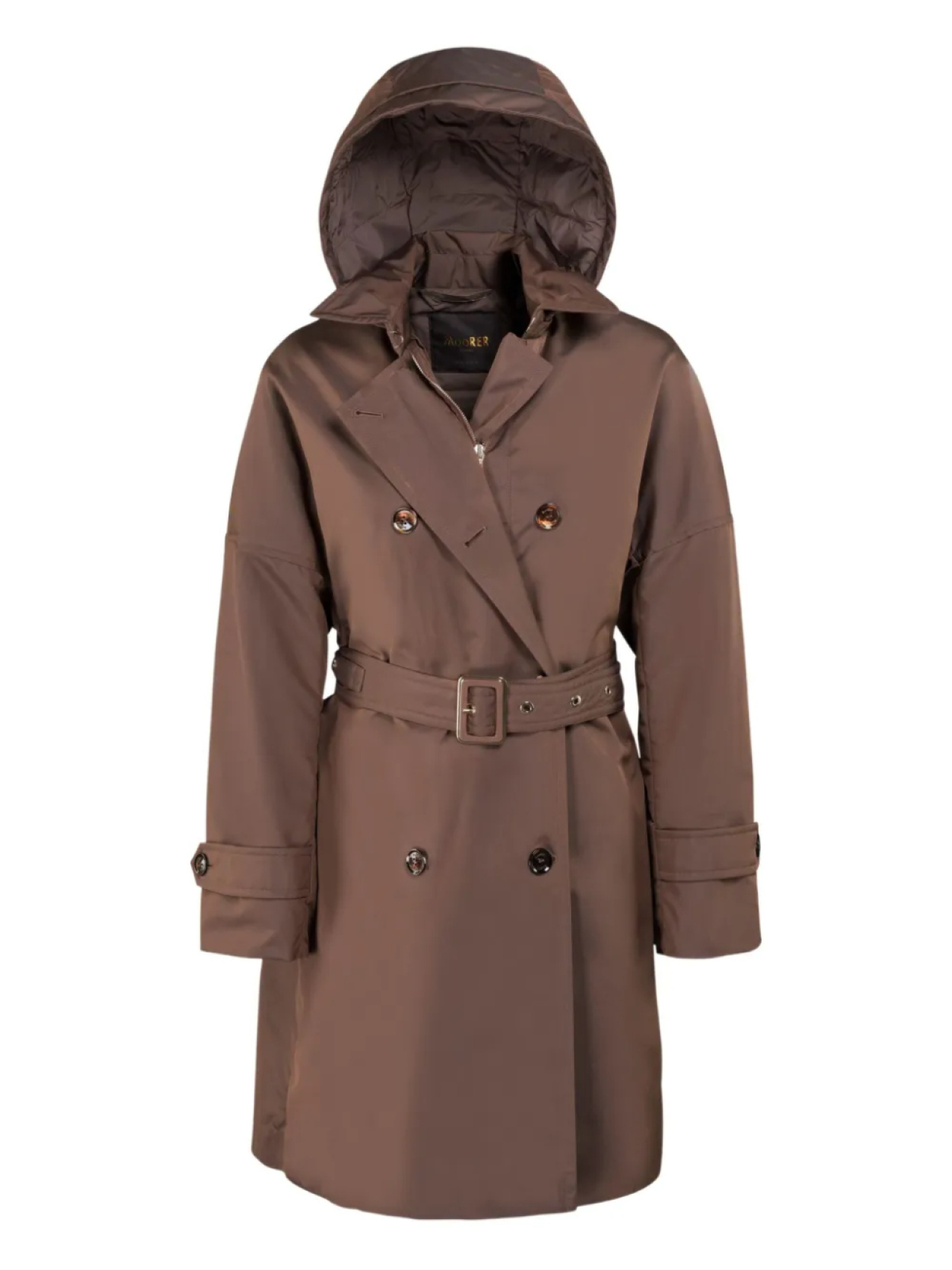 Двубортный тренчкот Moorer, коричневый
Двубортный тренчкот Moorer, коричневый